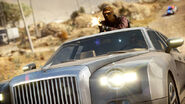 A Criminal Mechanic firing from the sunroof