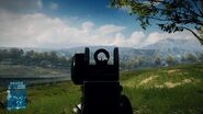 AUG A3's Iron sights.