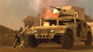 The HMMWV in Battlefield 2: Modern Combat.