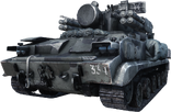 A high-quality render of the 9K22 Tunguska.