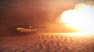 M1A2 Abrams firing its main cannon