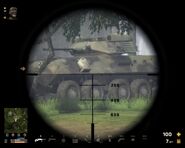 The Ballistic Scope's enhanced zoom