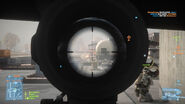 Viewing through the M145 Machine Gun Optic.