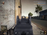 UZI iron sight view