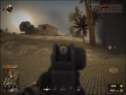 The M4A1's ironsights