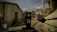 The M60's iron sights