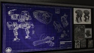 "ШАГОХОД" blueprints and concepts.