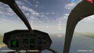 Pilots view, with HUD