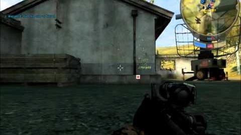 Gameplay with the M4 in Battlefield 2