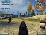 The mounted Type 95 HUD in Battlefield 2.