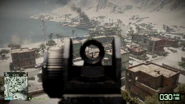 The STG.77 AUG's iron sights.