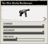 The stats of The Uber Wacky Machine Gun.