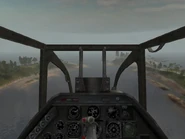 AH-1G's cockpit from the pilot's view.