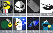 Some community-created emblems.