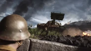 Sherman Calliope as seen in the Battlefield V – War in the Pacific Official Trailer.