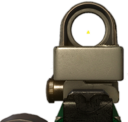 Aiming with its Reflex sight