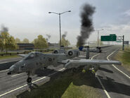 A-10 3.jpg (148 KB) An A-10 uses a freeway as a makeshift landing strip on Operation Road Rage.
