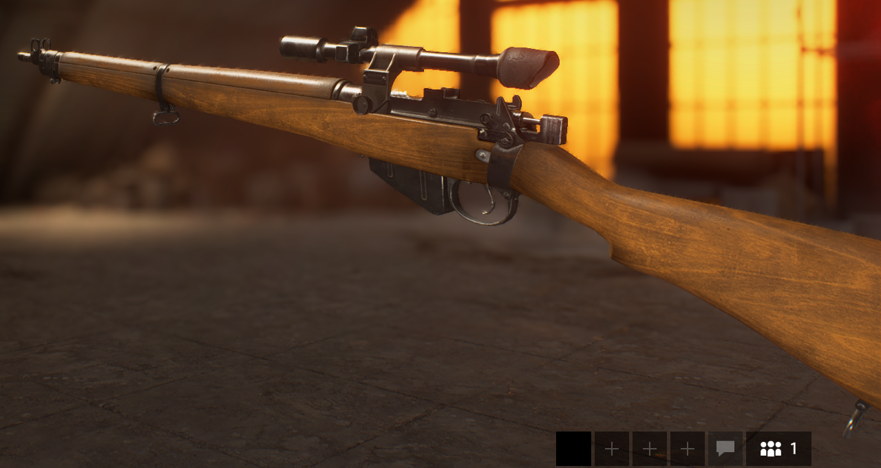 British Lee Enfield No. 4 Mk 1(T) Sniper Rifle