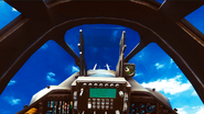 Cockpit view of SU-25 without the HUD