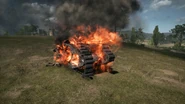 BF1 Mark V Landship Destroyed Front