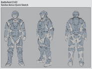 BF2142 soldier Concept Art