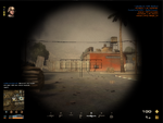 The view through the RPG-7's scope.