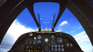 Cockpit view of A-10 Thunderbolt ll