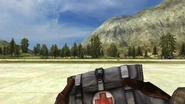 Holding Medic Bag