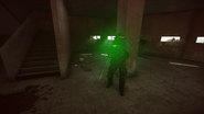 Glare effect of the Green Laser Sight
