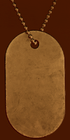 Battlefield V Blank Dog Tag