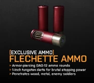 Flechette DAO-12 BF3.png (49 KB) Flechette rounds as seen in the poster for the Physical Warfare Pack.
