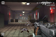 The M249 in Battlefield: Bad Company 2 iOS.