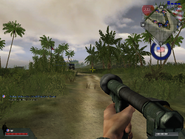 The M2-2 Flame Thrower in Battlefield Vietnam's WWII mod