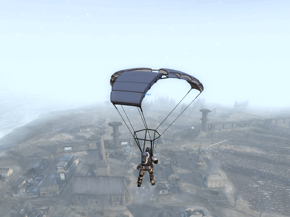 open parachute in battlefield 1943