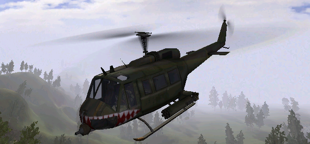 what does a huey helicopter look like