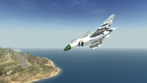 J-10 в полёте, ещё один вид под самолётом