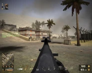 The PP-19's iron sight view