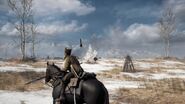 A Russian Cavalry throwing Light Anti-tank Grenades