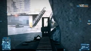 The M60E4's iron sights