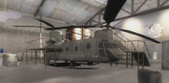 The Chinook in the Xbox 360 version during Air Traffic Control