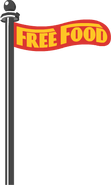 Free Food's crater flag