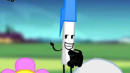 Pen points at the viewers