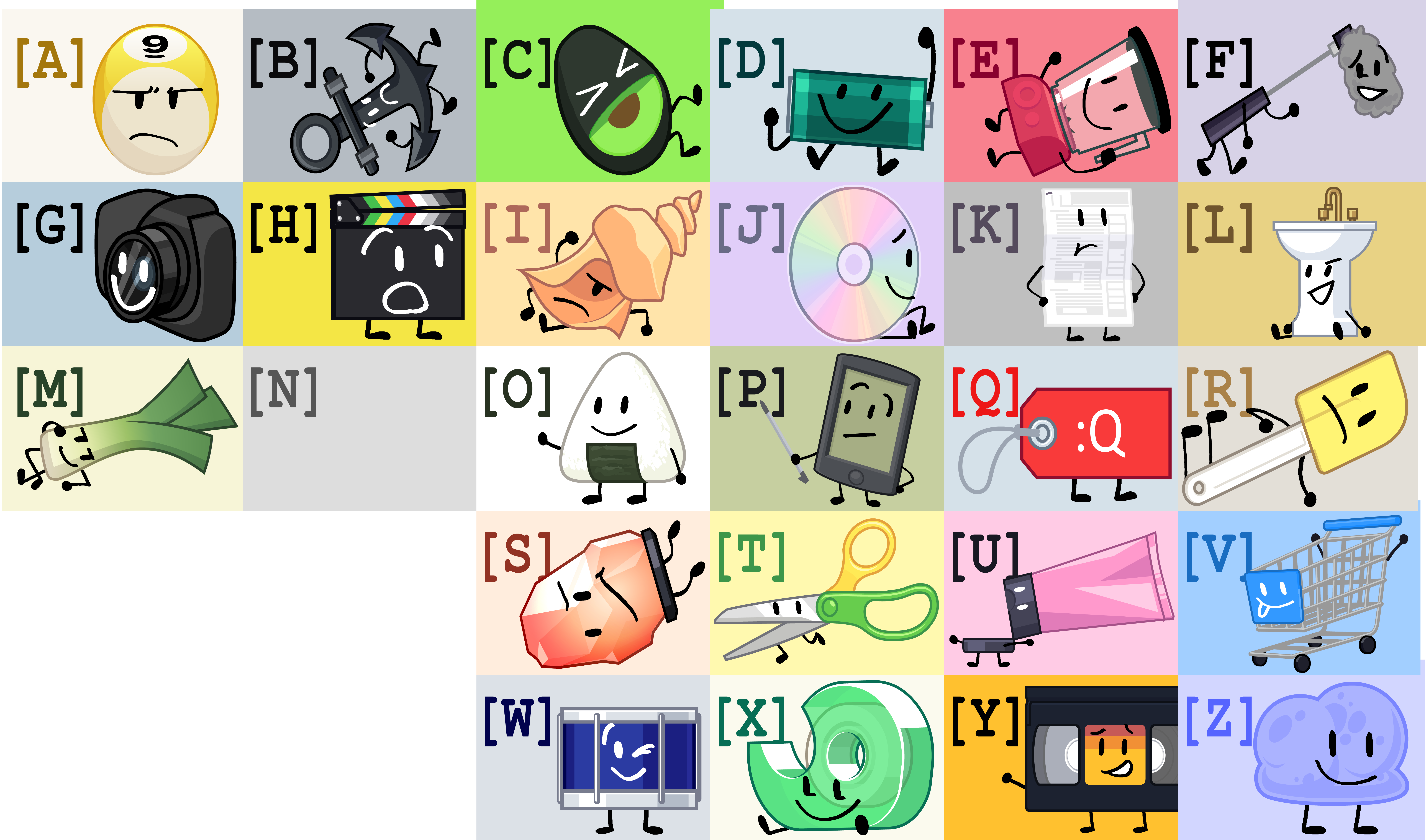 BFDI, Characters! 1 Project by Dedicated Bison