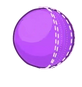 Purple Cricket Ball