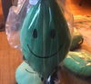 The first prototype Leafy plush with a bigger face and thinner body