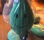 The first prototype of the Leafy plush