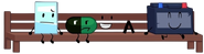 Bench; Bluecheesedude, Leaflety; Catbite, Pill; Infinite08, A; B, and Car Battery; Bitterswt