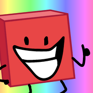Blocky's voting icon in BFB, background and expression referencing Blocky's Funny Doings International