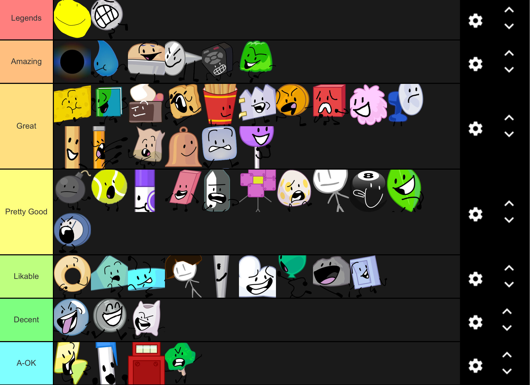 random tier list