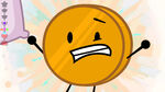 "PointyPointyPointy ♫" - Coiny expressing disbelief that he has to eat an island